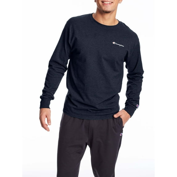 Champion Men’s Long Sleeve Classic Mini Script Graphic Tee, Sizes S-2XL