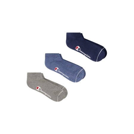 Champion Men’s Low Cut Socks 3 Pack – Half Terry Cushion, Moisture-Wicking, Arch Support, Stretch Comfort, Sizes 6–12.5