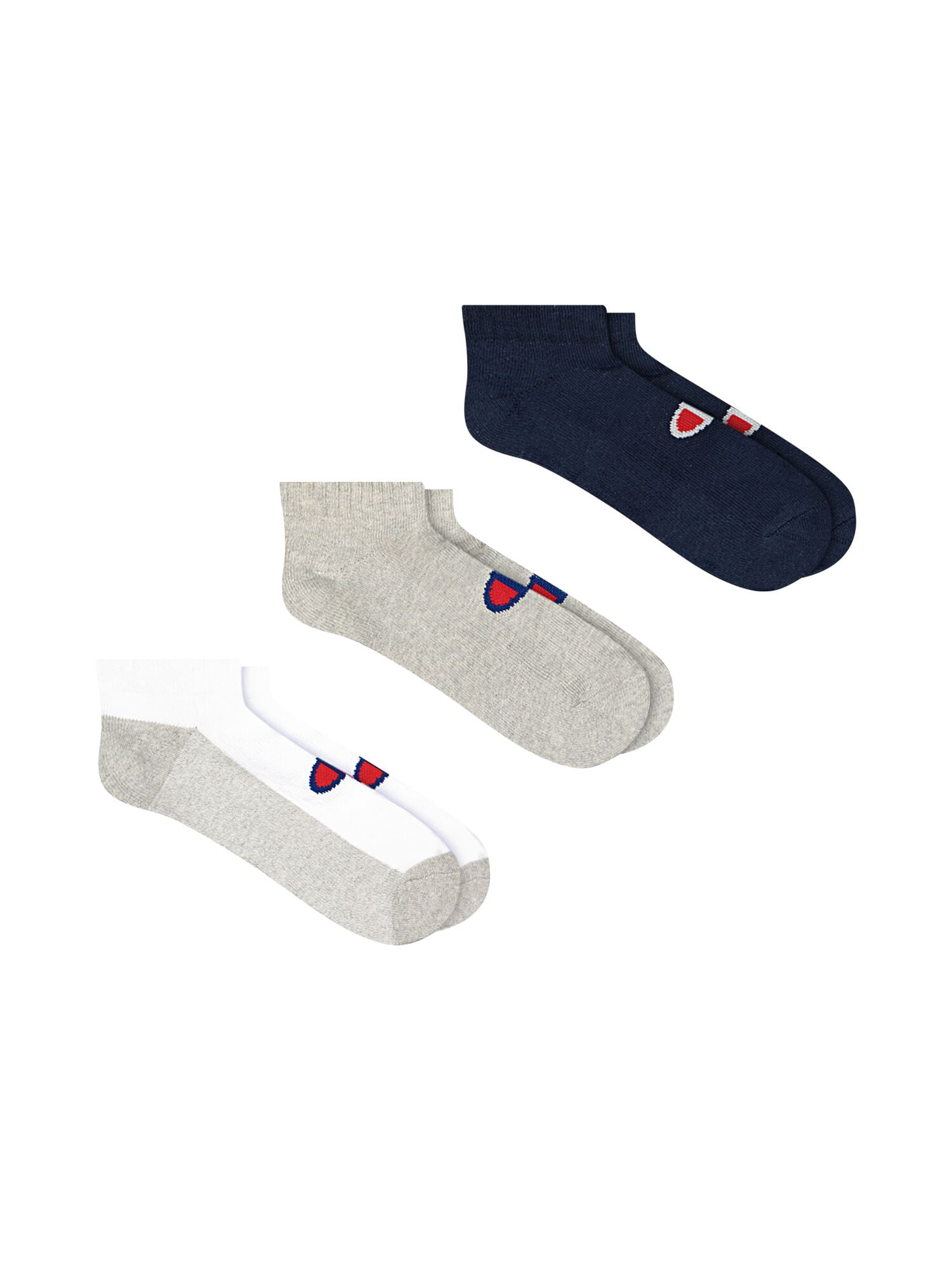 Champion Men’s Low Cut Socks 3 Pack – Half Terry Cushion, Moisture-Wicking, Arch Support, Stretch Comfort, Sizes 6–12.5