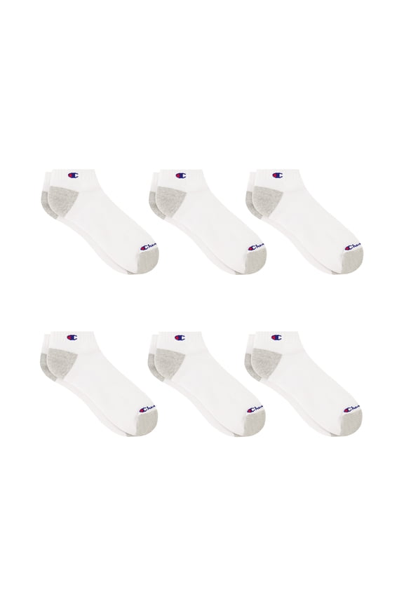 Men’s Low Cut Socks 6 Pack – Half Terry Cushion, Moisture-Wicking, Arch Support, Stretch Comfort, Sizes 6–12.5