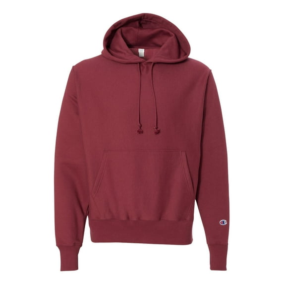 Champion Men's Men' Reverse Weave Fleece Pullover Hoodie, Maroon, X-Large