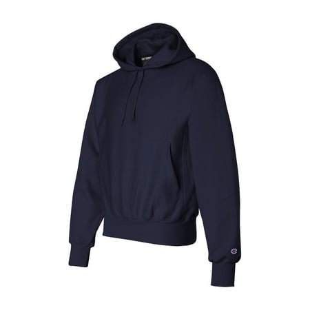 Champion Men's Men' Reverse Weave Fleece Pullover Hoodie, Navy, Small