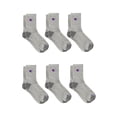thumbnail image 1 of Champion Men’s Mid Crew Socks 6 Pack – Half Terry Cushion, Moisture-Wicking, Arch Support, Stretch Comfort, Sizes 6–12.5, 1 of 6
