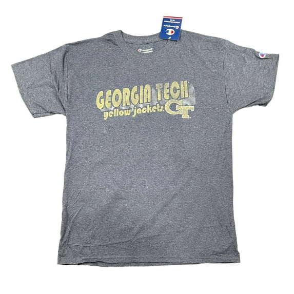 Champion Men's NCAA Short Sleeve Classic Fit Crew Neck Tee (Georgia Tech, XXL)