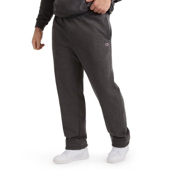 Champion Men's Open-Bottom Fleece Sweatpants, Standard Fit, Midweight Fleece, Sizes S-4XL