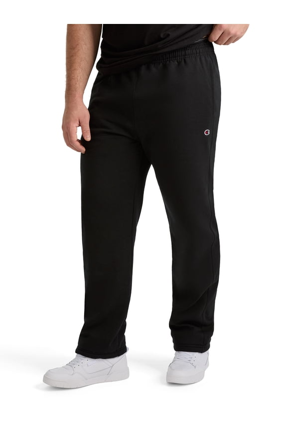 Men's Open-Bottom Fleece Sweatpants, Standard Fit, Midweight Fleece, Sizes S-4XL