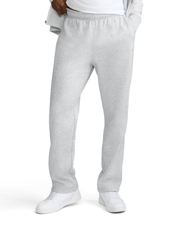 Men's Powerblend Open-Bottom Fleece Sweatpants, Standard Fit, Midweight Fleece, Sizes S-4XL