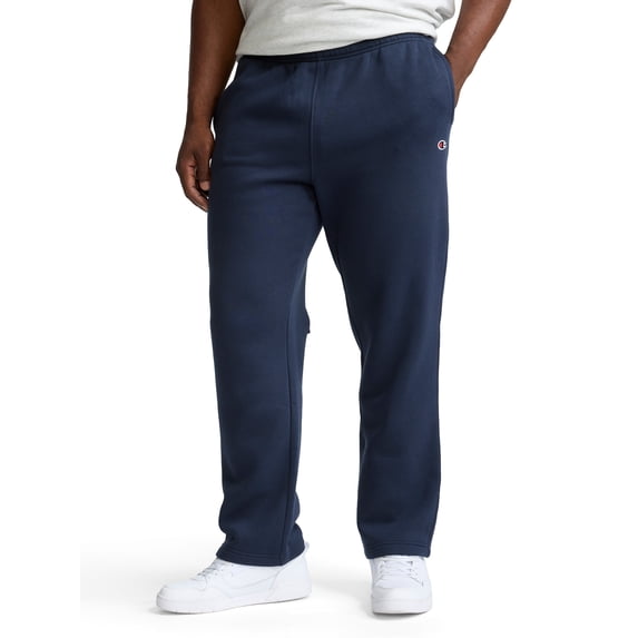 Champion Men's Powerblend Open-Bottom Fleece Sweatpants, Standard Fit, Midweight Fleece, Sizes S-4XL
