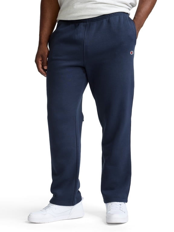Men's Powerblend Open-Bottom Fleece Sweatpants, Standard Fit, Midweight Fleece, Sizes S-4XL