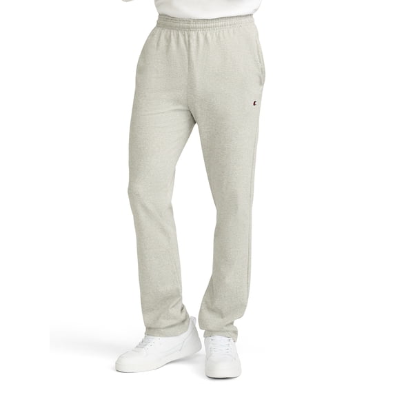 Champion Men's Open-Bottom Lounge Pants, Standard Fit, Lightweight Cotton Blend, Sizes S-4XL