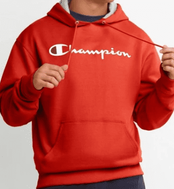 Champion hoodie orange herren deals
