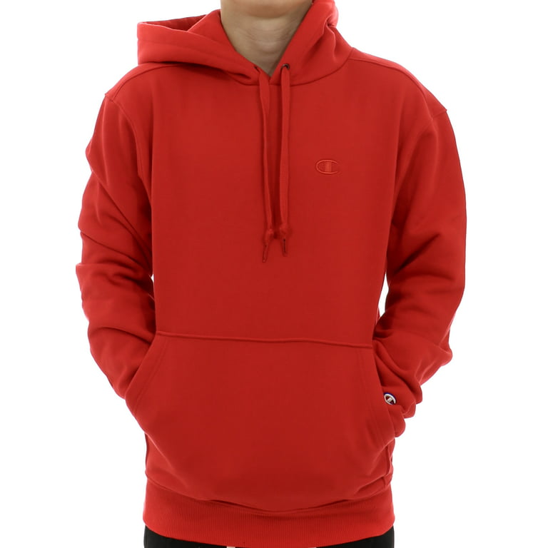 Champion Men�s Original Super Fleece Sweatshirt with Conehead Style Hood  RED-2XL 