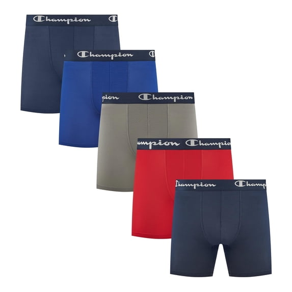 Champion Men's Performance Boxer Brief- 5 Pack