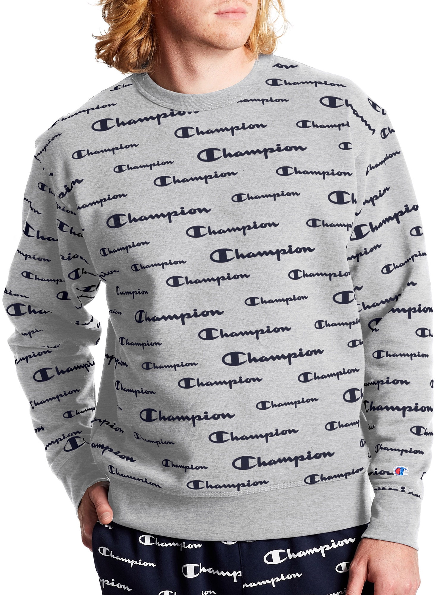 Champion Men's Powerblend Eco Crewneck Sweatshirts, Standard Champion Men's Powerblend Eco Crewneck Sweatshirts, Standard