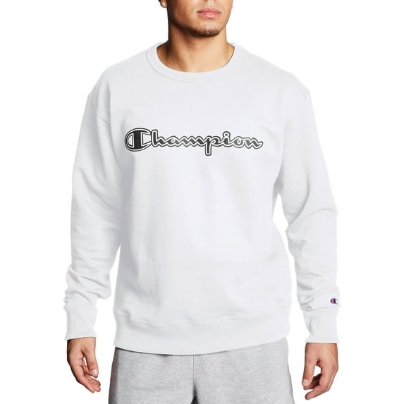Champion Men's Powerblend Applique Crew Sweatshirt