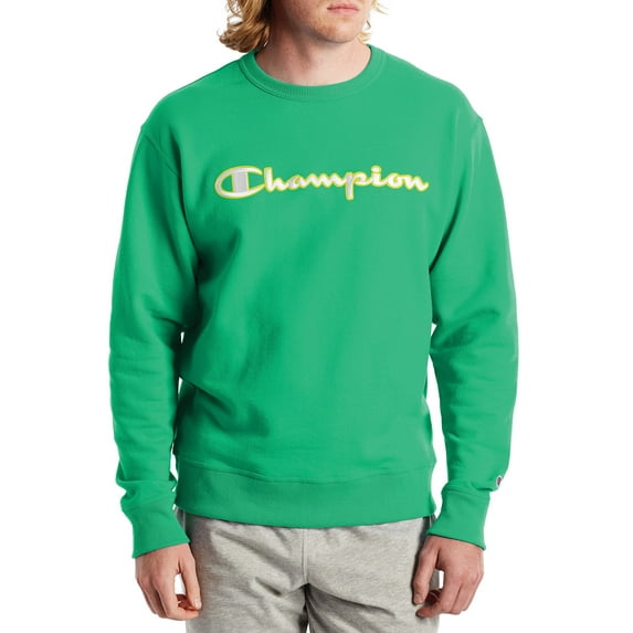 Champion Men's Powerblend Applique Crew Sweatshirt