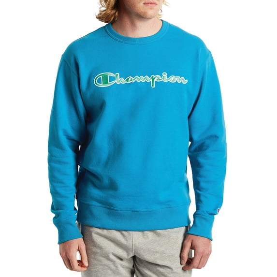 Champion Men's Powerblend Applique Crew Sweatshirt