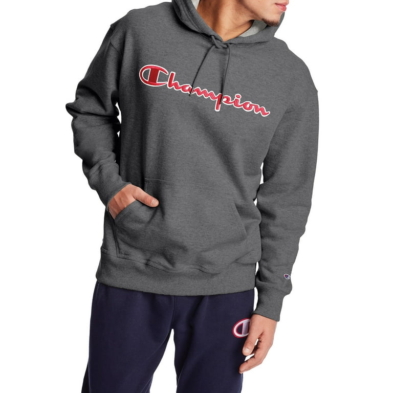 Champion men's powerblend applique hoodie hotsell