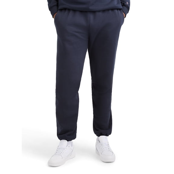 Champion Men’s Powerblend Cinched Bottom Sweatpants with “C” Logo, Standard Fit, Midweight Fleece, Sizes S-XXL