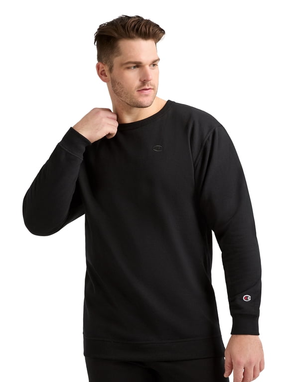 Men’s Powerblend Crewneck Sweatshirt with “C” Logo, Standard Unisex Fit, Midweight Fleece, Sizes S-4XL