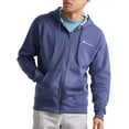 thumbnail image 1 of Champion Men's Powerblend Fleece Chest Script Logo Full Zip Hoodie, up to Size 2XL, 1 of 7