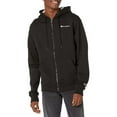 thumbnail image 1 of Champion Men's Powerblend Fleece Chest Script Logo Full Zip Hoodie, up to Size 2XL, 1 of 7