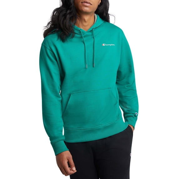 Champion Men's Powerblend Fleece Chest Script Logo Hoodie, up to Size 2XL