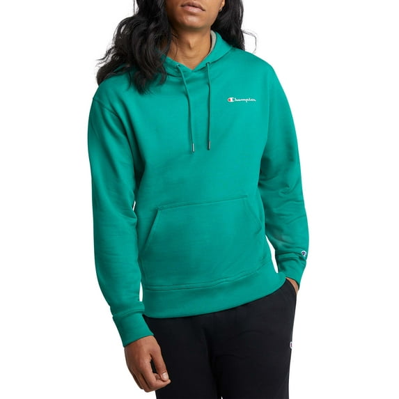 Champion Men's Powerblend Fleece Chest Script Logo Hoodie, up to Size 2XL