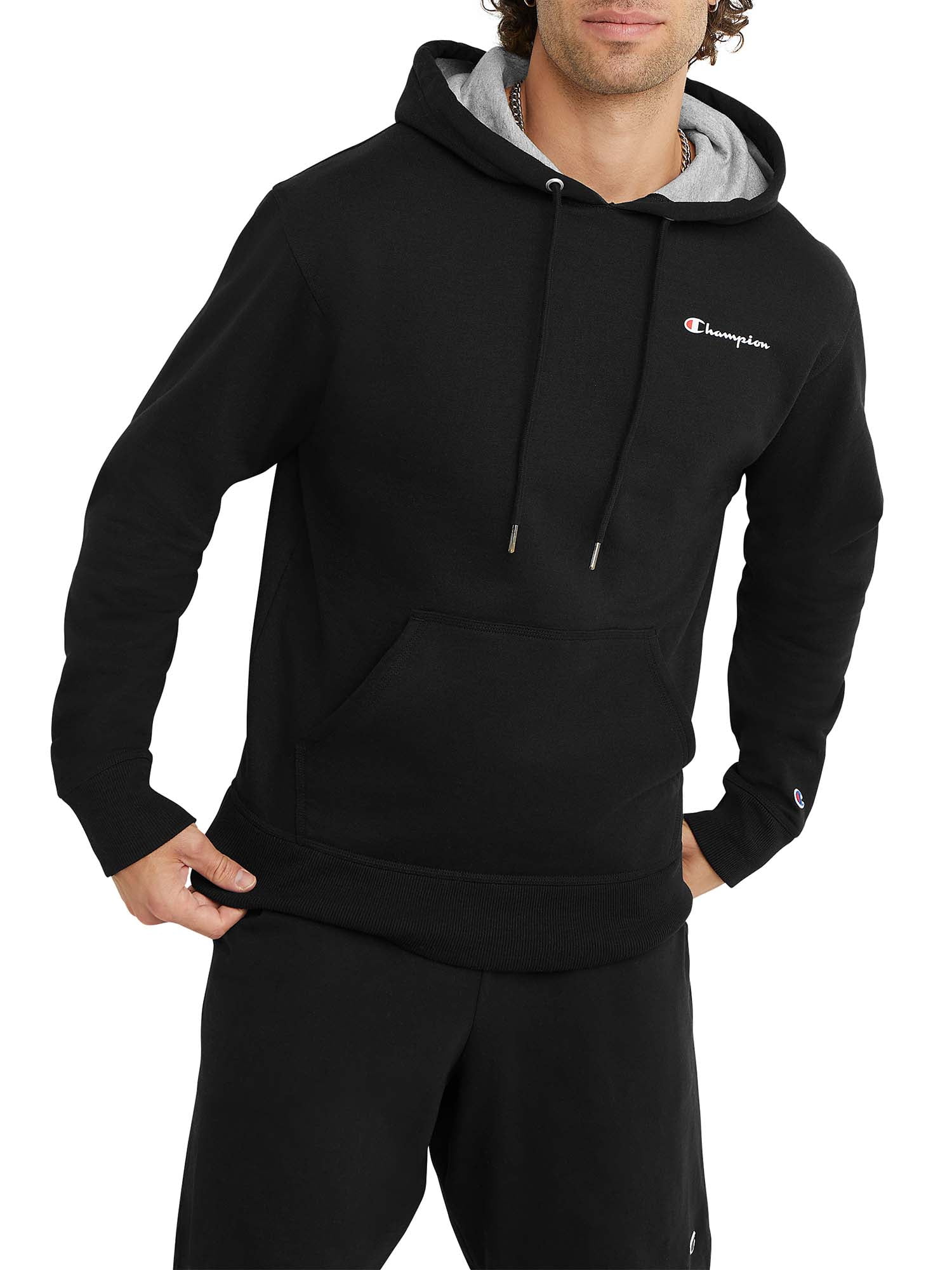 Pelmel porcelæn Giraf Champion Men's Powerblend Fleece Chest Script Logo Hoodie, up to Size 2XL -  Walmart.com