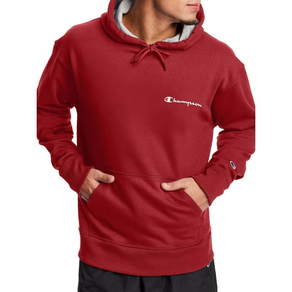 Champion Men's Powerblend Fleece Chest Script Logo Hoodie, up to Size 2XL