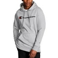 thumbnail image 1 of Champion Men's Powerblend Fleece Graphic Script Logo Pullover Hoodie, up to Size 2XL, 1 of 8