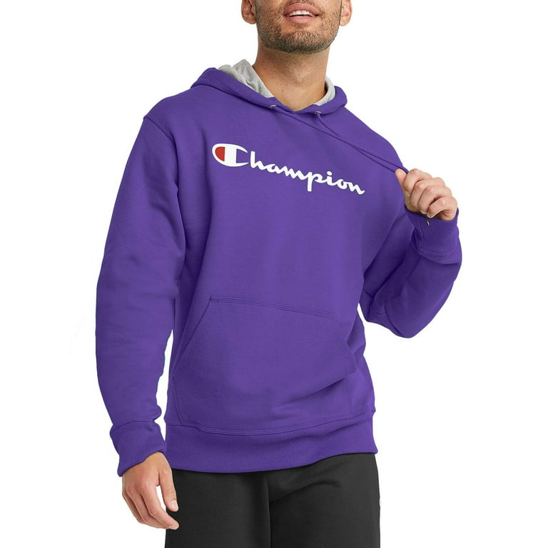 Champion Powerblend Fleece Graphic Script Pullover Hoodie, up to Size 2XL - Walmart.com