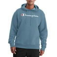 thumbnail image 1 of Champion Men's Powerblend Fleece Graphic Script Logo Pullover Hoodie, up to Size 2XL, 1 of 6
