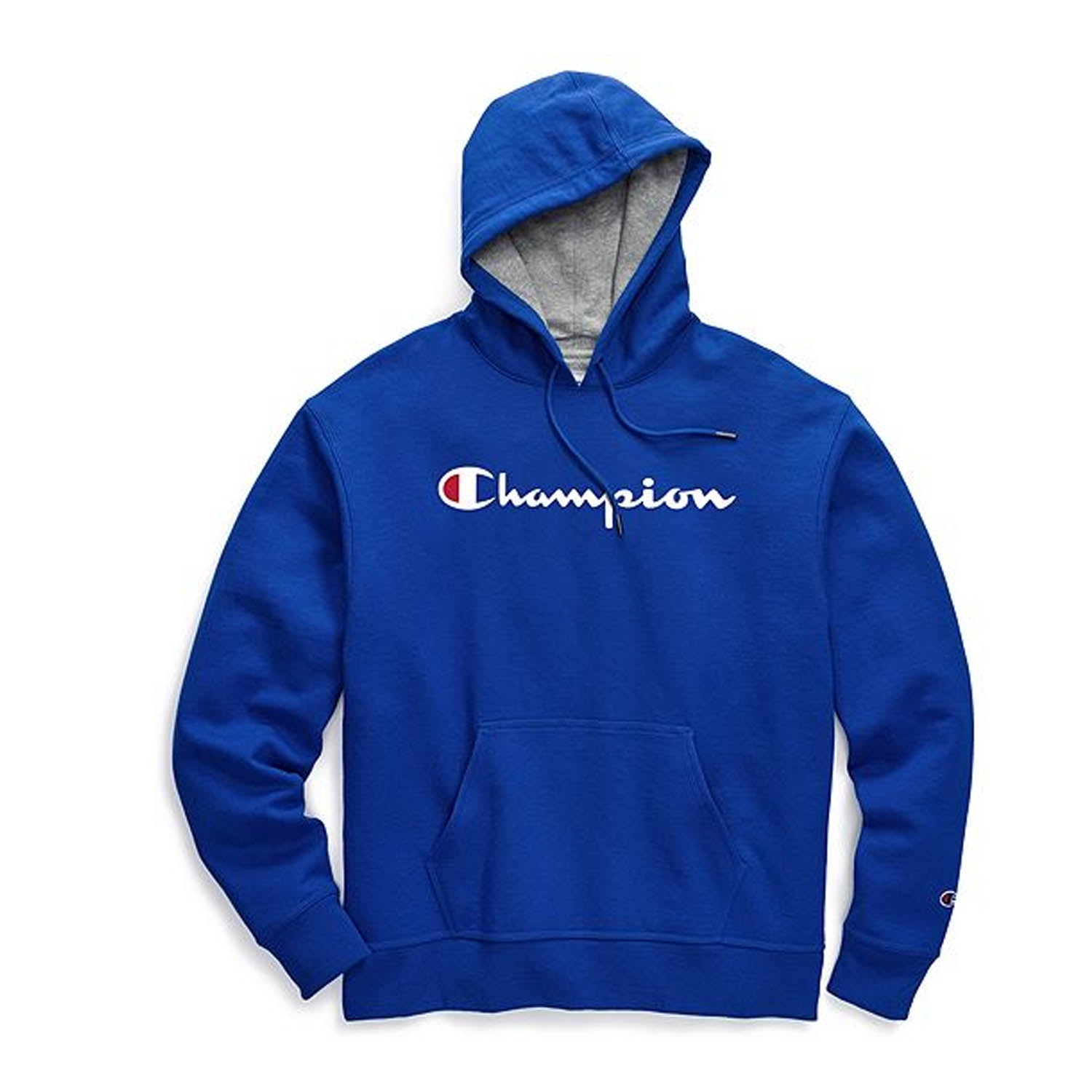 Champion Men's Powerblend Fleece Graphic Script Logo Pullover Hoodie, up to  Size 2XL