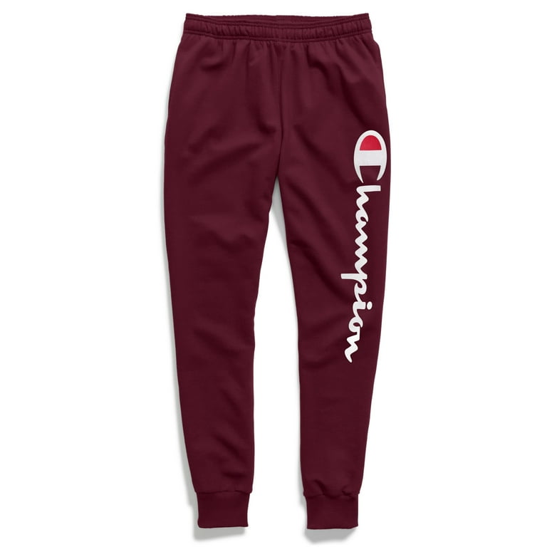 Champion men's powerblend leg script joggers new arrivals