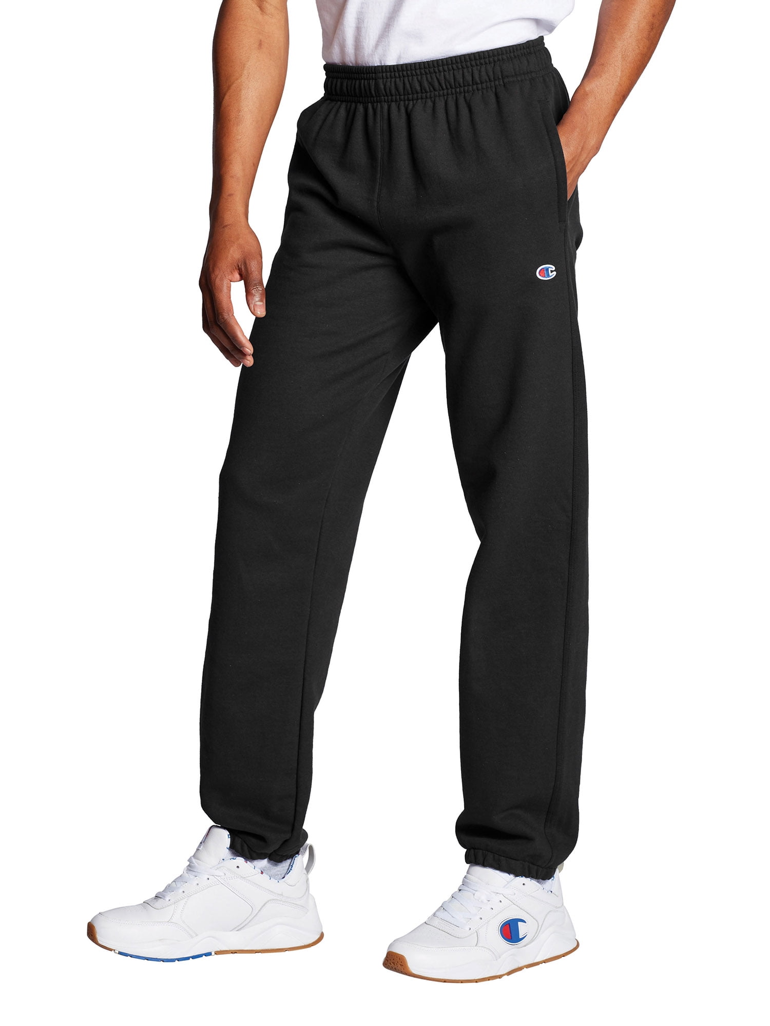 Champion Men's Powerblend Fleece Relaxed Bottom Pants, up to Size 4XL