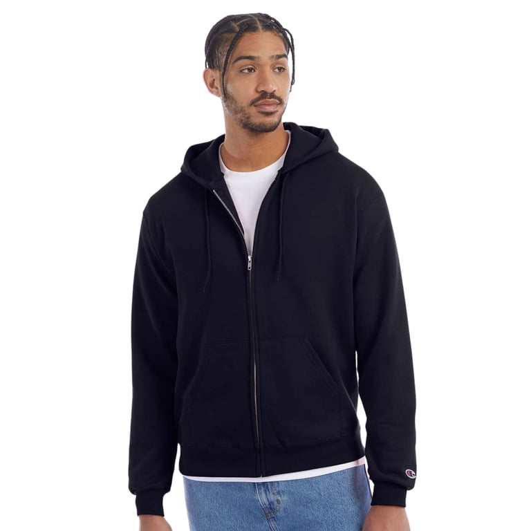 Champion Men's Powerblend Full-Zip Hooded Sweatshirt, 50/25/25