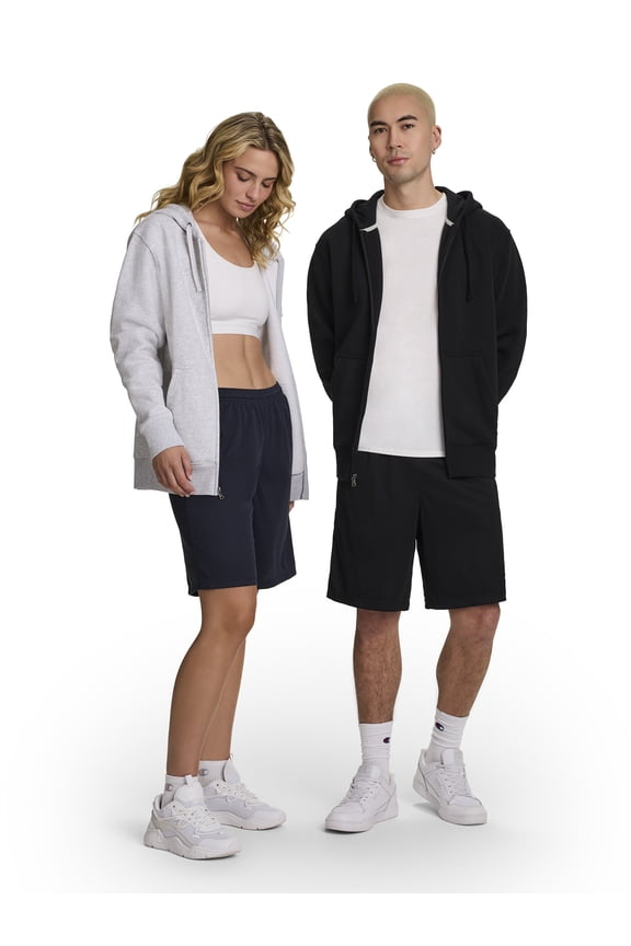 Men’s Powerblend Full-Zip Hoodie with “C” Logo, Standard Unisex Fit, Midweight Fleece, Sizes S-XXL