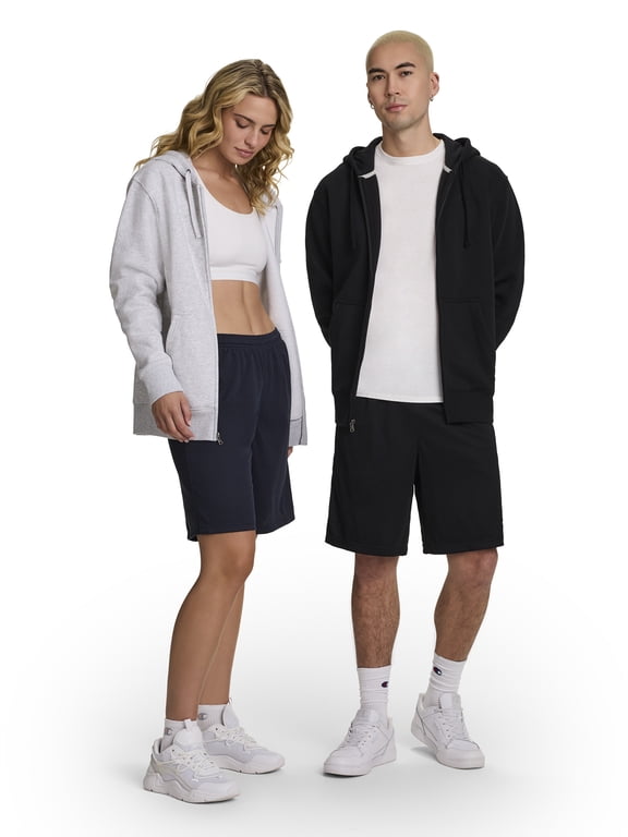 Men’s Powerblend Full-Zip Hoodie with “C” Logo, Standard Unisex Fit, Midweight Fleece, Sizes S-XXL