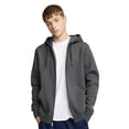 thumbnail image 1 of Champion Men’s Powerblend Full-Zip Hoodie with “C” Logo, Standard Unisex Fit, Midweight Fleece, Sizes S-XXL, 1 of 9