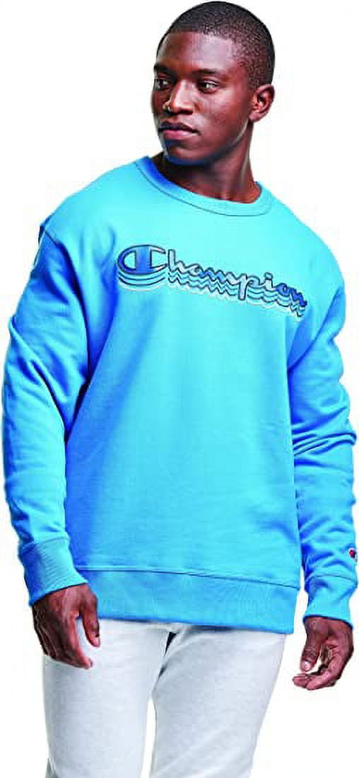 Champion Men s Powerblend Logo Sweatshirt Balboa Blue X Large