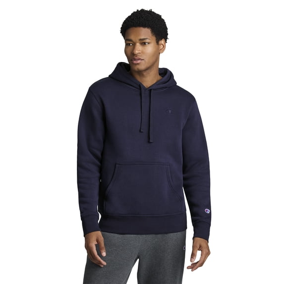 Champion Men's Powerblend Pullover Fleece Hoodie, Standard Unisex Fit, Midweight, C Logo,Sizes S-4XL