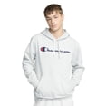 thumbnail image 1 of Champion Men's Powerblend Pullover Fleece Hoodie, Standard Unisex Fit, Midweight Fleece, Script Logo,Sizes S-4X, 1 of 10