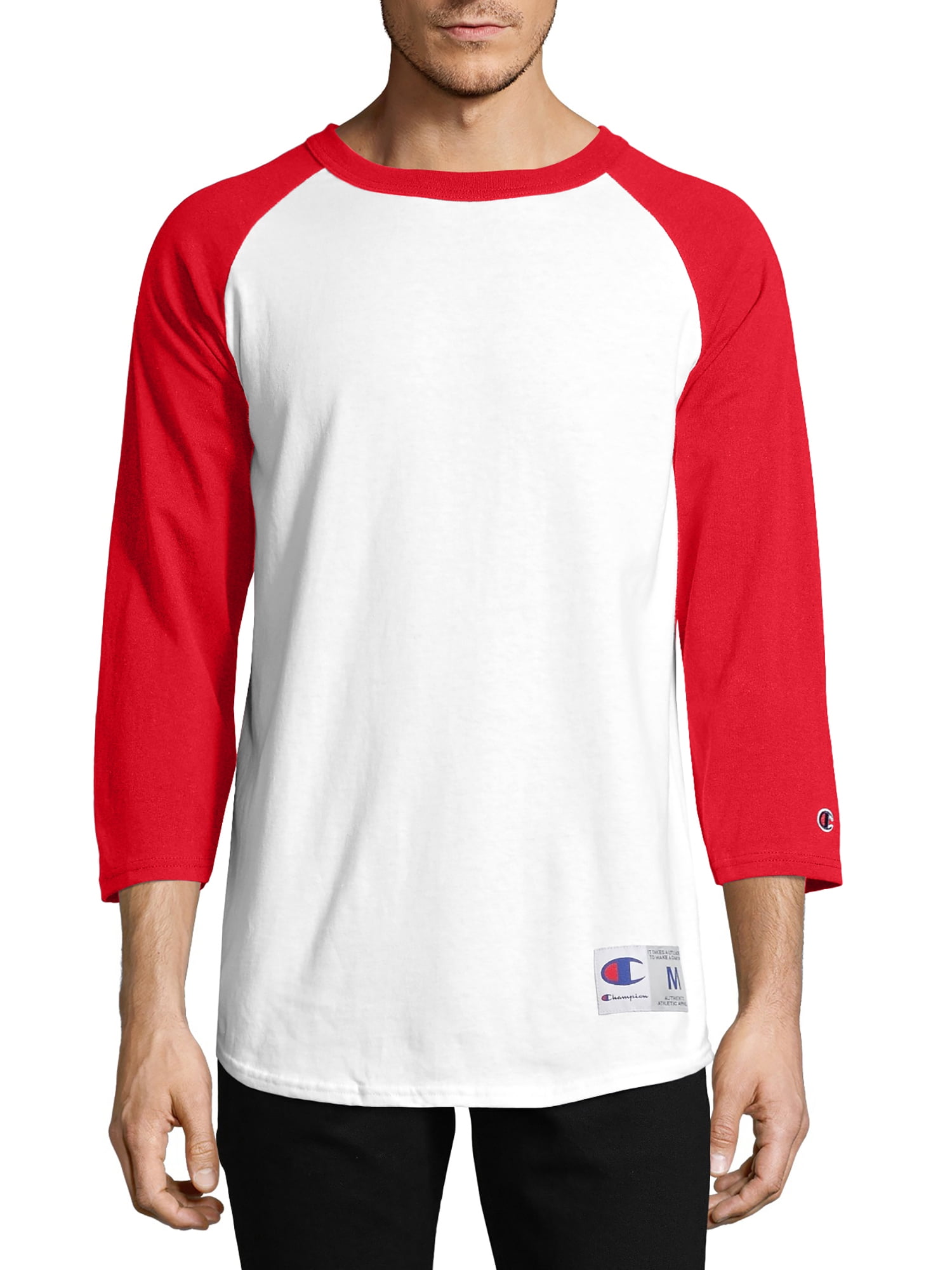Champion Men's Raglan Baseball Tshirt