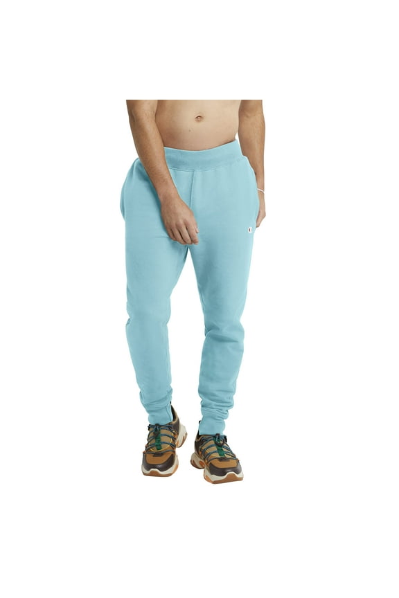 Men's Reverse Weave Joggers, Aquarelle Blue Light C Logo, Large