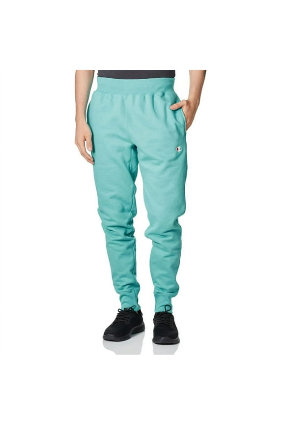 Men's Reverse Weave Joggers, Aquarelle Blue Light C Logo, Small