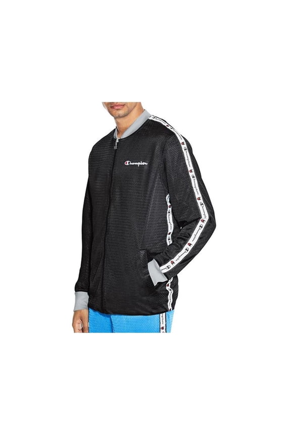 Champion Men's Reversible Mesh Jacket Black/Silverstone/Blur Tropics V9797 549733 6I8