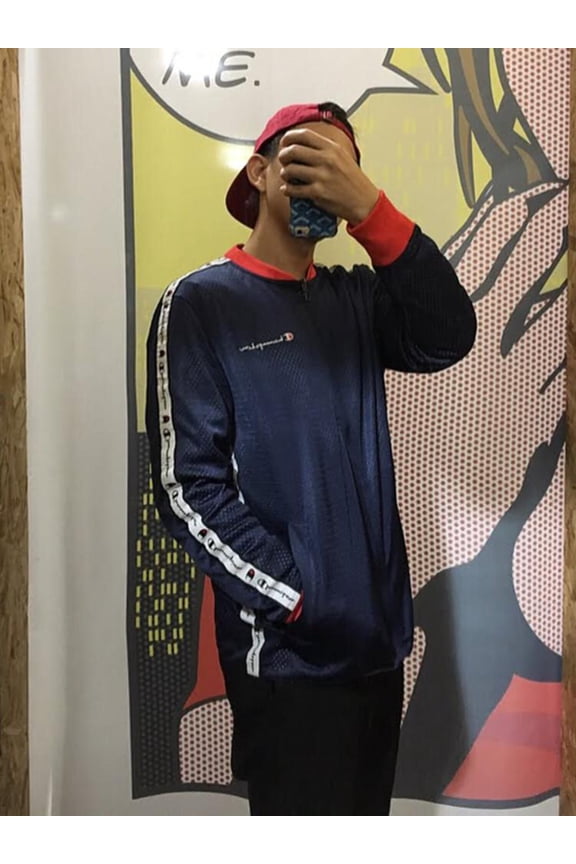 Champion Men's Reversible Mesh Jacket Imperial Indigo/Red Spark/Blur Tropics Imperial V9797 549733 6HF