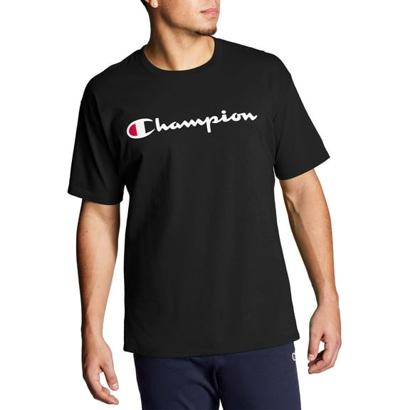 Champion Men's Script Logo Classic Graphic Jersey Tee