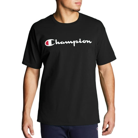 Champion Men's Script Logo Classic Graphic Jersey Tee